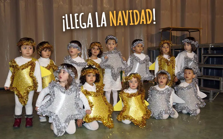 Actuación navideña en una escuela infantil
