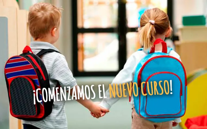 Comienzo del nuevo curso en una escuela infantil